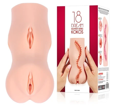 Kokos Dream, vagina masturbator bez vibracija serije 18 sa dvostrukim slojem