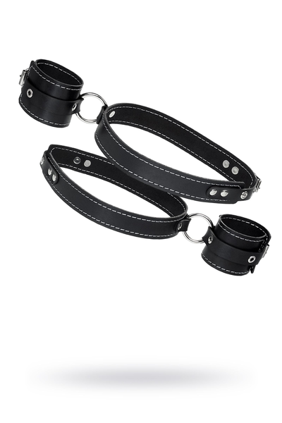 Pecado BDSM sistem vezivanja, za pričvršćivanje ruku na noge, koža, crna