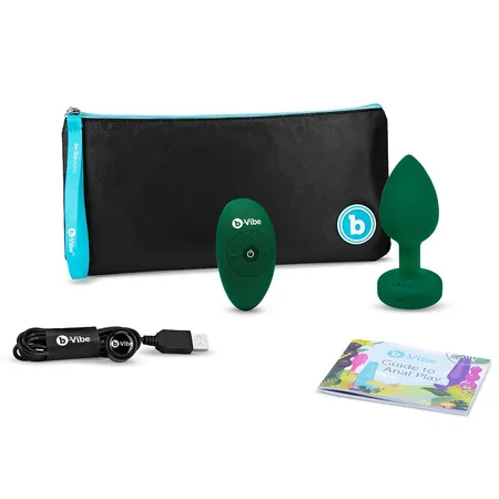 Vibrirajuća čaura Vibrating Jevel plug M/L u zelenoj boji