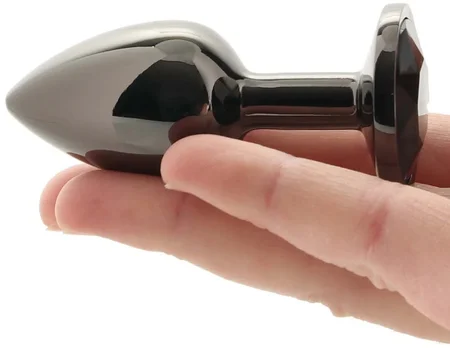 Crna alюminivaя analni pluta sa staklom Srednje