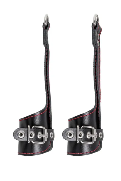 Pecado BDSM gimbal, mekan  sa crvenim šavovima, koža, crna