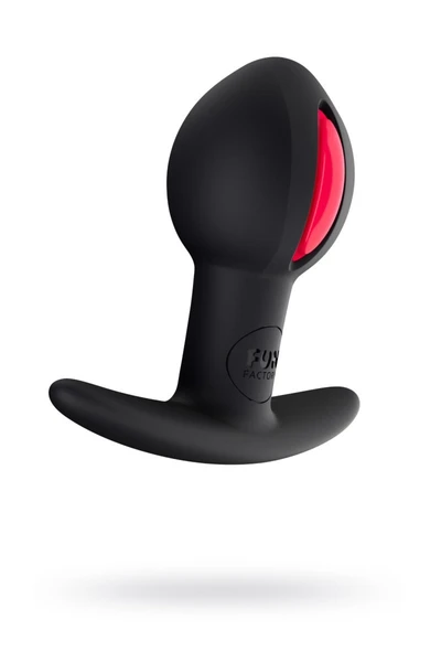 Analni stimulans Fun Factori Balls, silikon, crni, 7 cm