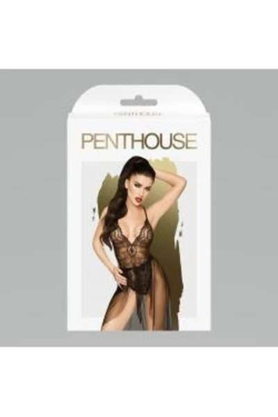 Poluprozirni Penthouse bodi u kompletu sa donjom suknjom Best Foreplai (M/L).