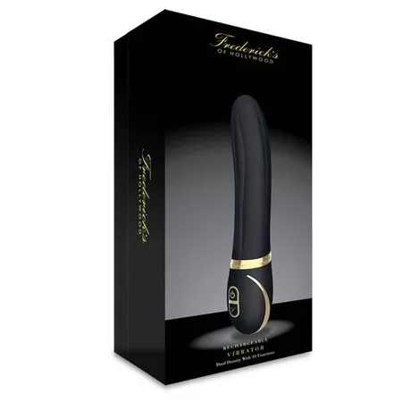 Reljefni vibrator od silikona 10 funkcija Crna