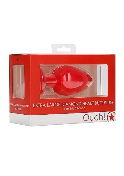 Analni čep Ektra Large Diamond Heart Butt Plug