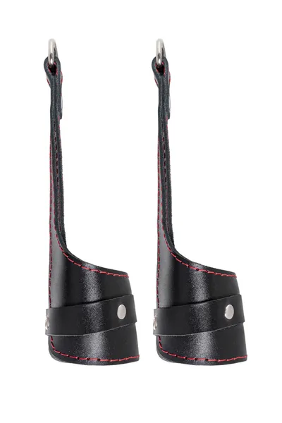 Pecado BDSM gimbal, mekan  sa crvenim šavovima, koža, crna