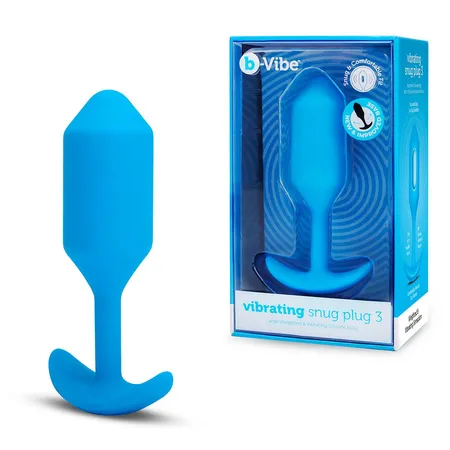Profesionalni čep za nošenje sa vibracijama Plavi B-Vibe Vibrating Snug plug 3