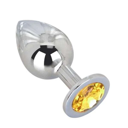 Veliki čelični plugin sa kristalom Sveet Lemon