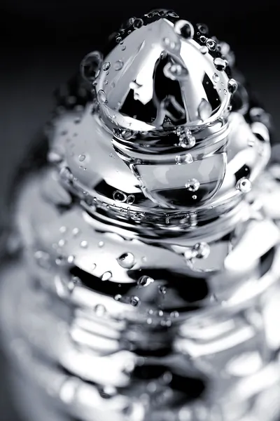 Analna čaura-Drkanje, metal, srebro, sa crvenim kristalom, 7 cm, Ø 3 cm, 55 g