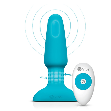 B-Vibe Analni premium pluta sa plavim efektom rimminga