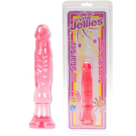 Analni dildo gel Cristal Jellies 5.5 Analni starter-Pink