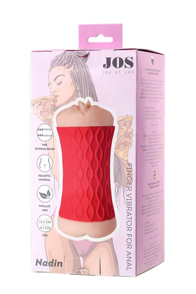 Masturbator bilateralni JOS NADIN, TPR, telesni, 14,5 cm