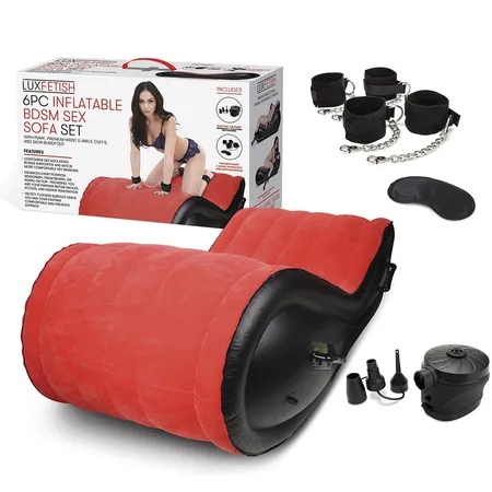 Naduvavanje sexualne sofe za BDSM igre sa fixatorima