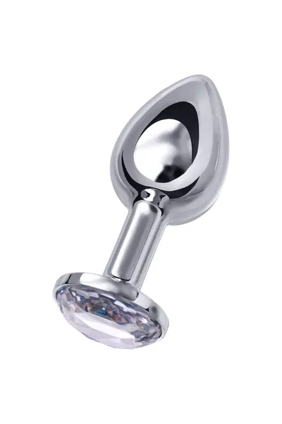 Analna čaura Metal bi TOIFA, metal, srebro, sa belim kristalom, 7,5 cm, Ø 3 cm, 145 g