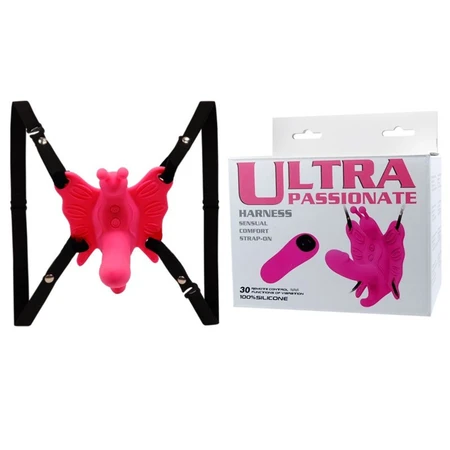 Stimulator klitorisa i tačke G leptir na trakama sa vibracijama