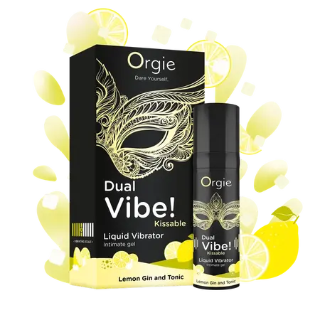 Orgie Dual Vibe Vibe jestivi gel! sa ukusom koktela Lemon gin i tonic 15ml