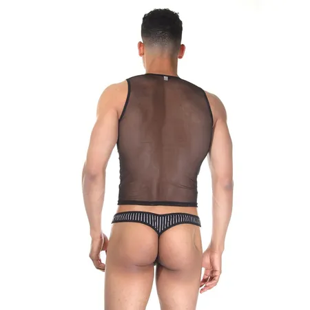 Muški 2 u 1 komplet majica i Tonga u prugama