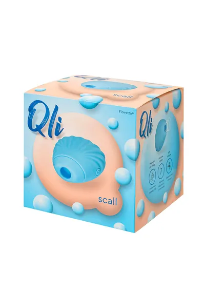 Vakuumski talasni stimulator klitorisa Kli bi Flovetta scall, silikon, cijan, 6 cm