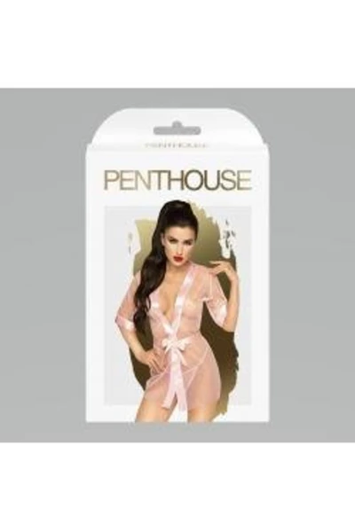 Zavodljiva plutajuća haljina Penthouse Midnight Mirage  Rose (S-L).