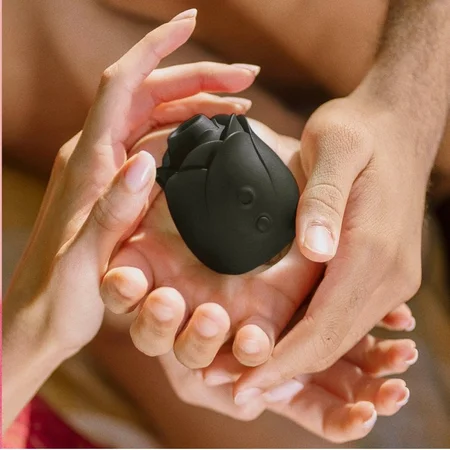 Beskontaktni stimulator klitorisa Black Rose Silicone Clitoral suction