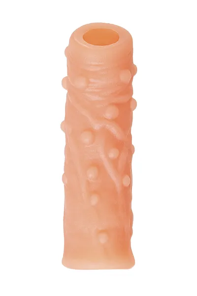 Kokos mlaznica realna sa dodatnom stimulacijom, TPE, telesna, 10 cm (NS 002-s)