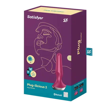 Analni čep Satisfyer Plug-ilicious 2 crvena