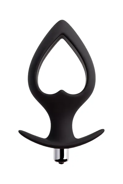 Analna vibraciona torbica-expander Popo Pleasure bi TOIFA Cordis, silikon, Crna, 17 cm, Ø 7,5 cm