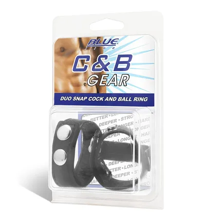 Dvostruki prsten za penis sa metalnim zakovicama