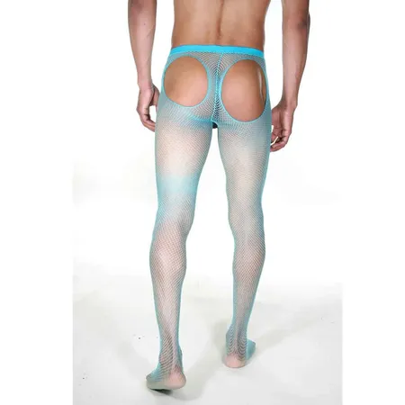 Plave hulahopke su muške u finu mrežu