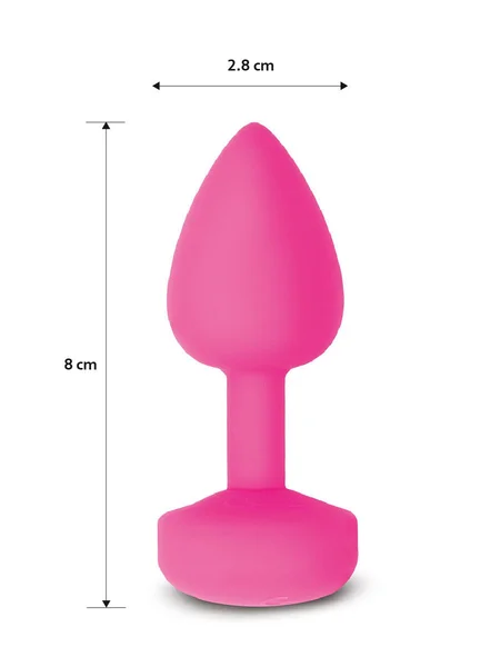 Gvibe Gplug Small-inovativni mali dizajnerski čep sa vibracijama, 8k2. 8 cm (roze)