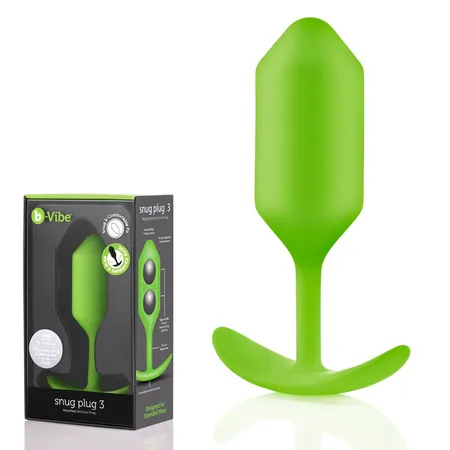 Profesionalni čep za nošenje B-Vibe Snug plug 3 Lime