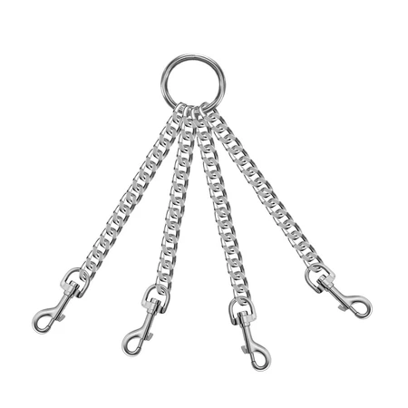 Četiri lanca na prstenu na jednoj strani i karabinerima na drugoj 150mm svaki lanac