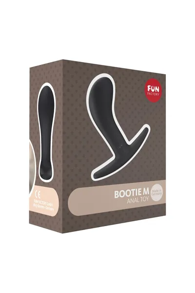 Analni stimulans Fun Factori ČIZME SREDNJE, silikonski, crna, 9,3 cm