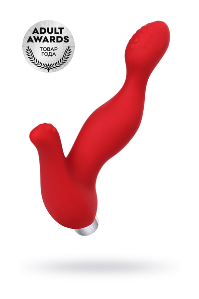 Vibracioni stimulator prostate Todo bi Toifa proban, silikon, crvena, 12,5 cm
