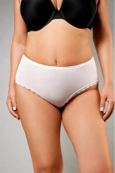 Bele visoke gaćice u iznosu od Kraljice-Size