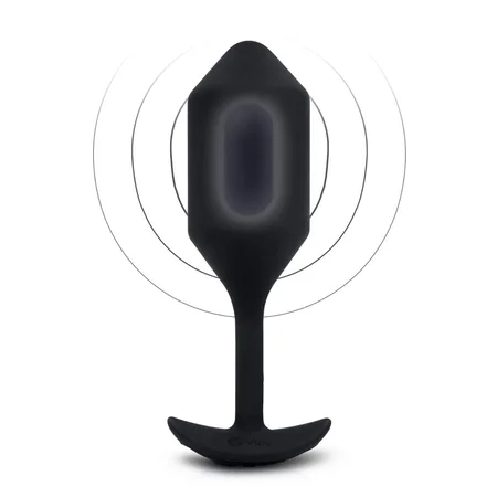 Čep za nošenje sa vibracijama crni B-Vibe Vibrating Snug plug 4