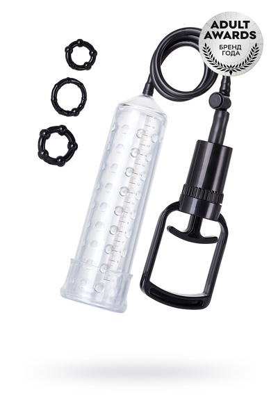 Toifa pumpa za penis a-igračke, TPE, prozirna, 23,5 cm