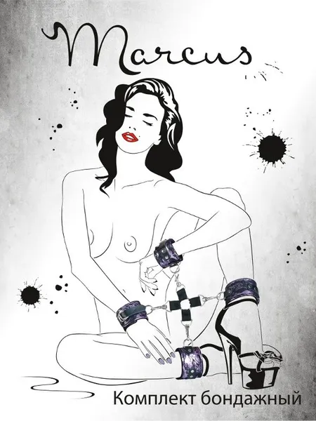 TOIFA Marcus čipkasti vezni komplet (kvačilo, lisice i okovi), roze