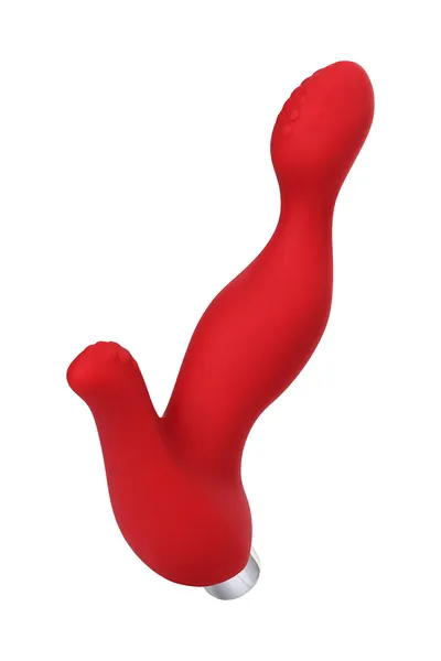 Vibracioni stimulator prostate Todo bi Toifa proban, silikon, crvena, 12,5 cm