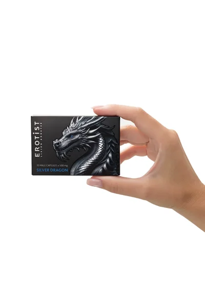 Erotist Silver Dragon kapsule, za muškarce, za poboljšanje erekcije, 10 kapsula