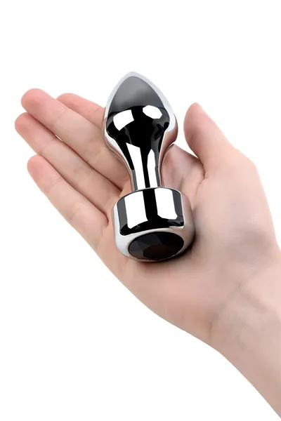 Analni rukav Metal by TOYFA, metal, crna, sa crnim staklom, 10,8 cm, Ø 4 cm, 200 g