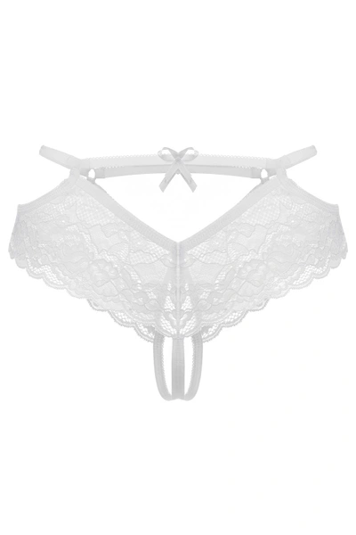 Erotske Gaćice Erolanta Agnes čipka, bela (42-44)