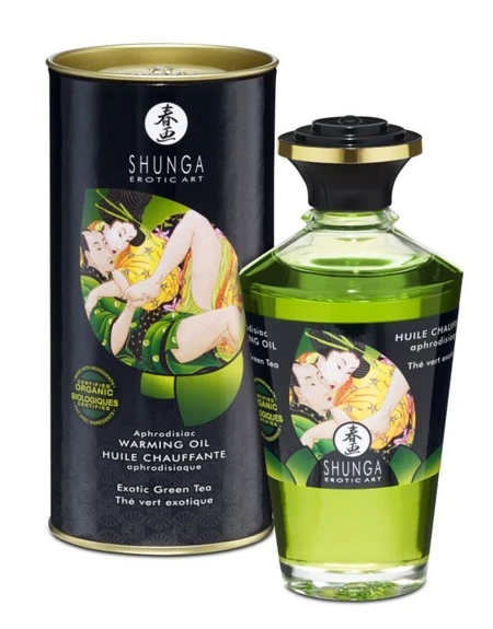 Shunga intimno Ljubljenje uzbudljivo ulje za oralno milovanje-egzotični zeleni čaj