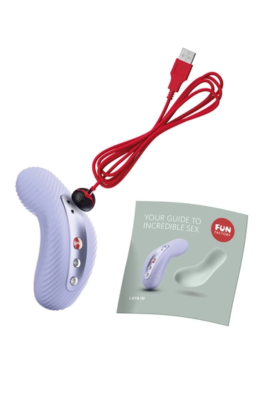 Fun Factori Laia III vibracioni masažer, silikon, ljubičasta, 11 cm