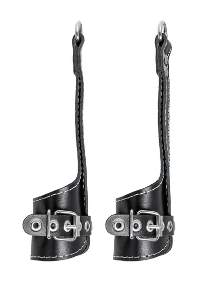 Pecado BDSM gimbal, mekan sa belim šavovima, koža, crna