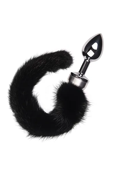 Analna čaura Metal bi TOIFA, metal, srebro, sa crnim repom, 32 cm, Ø 2,9 cm, 175 g