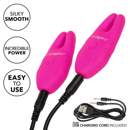 Stege za bradavice sa daljinskim upravljanjem REMOTE NIPPLE CLAMPS (pink)