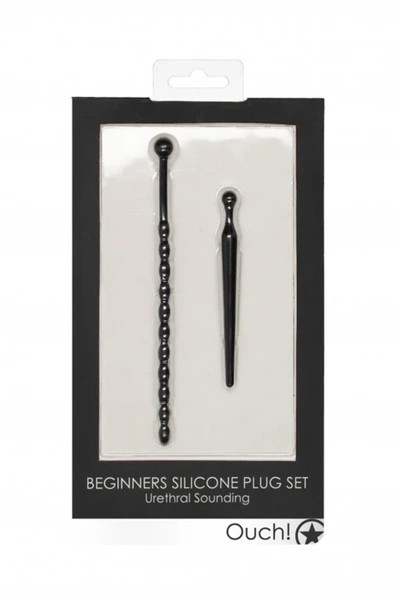 Set od dva uretralna stimulansa (žice) Beginners Silicone plug Set