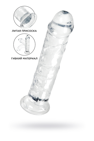 Dildo a-Toys by toifa Auri, TPE, transparentan, 20 cm