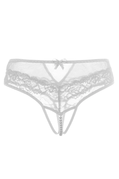 Erotske gaćice sa bisernim koncem Erolanta Joan, bele (46-48)